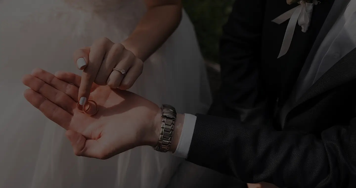 Couple happily together